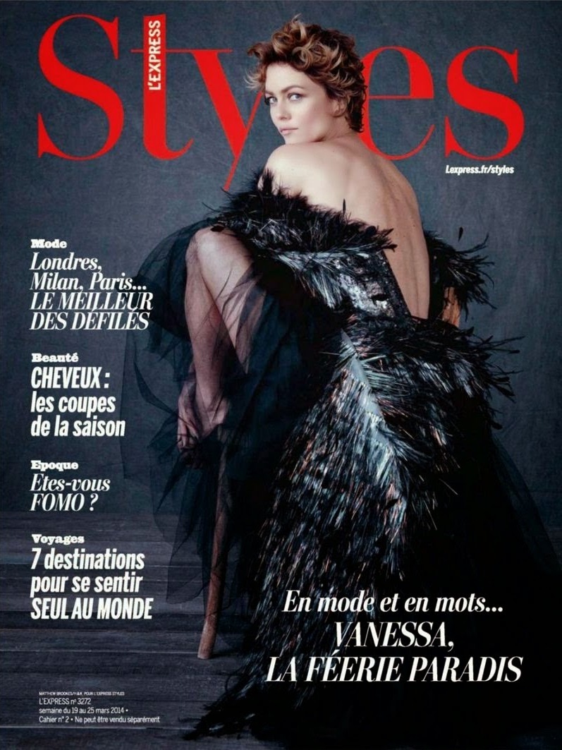 Ванесса Паради для L'Express Styles France, март 2014