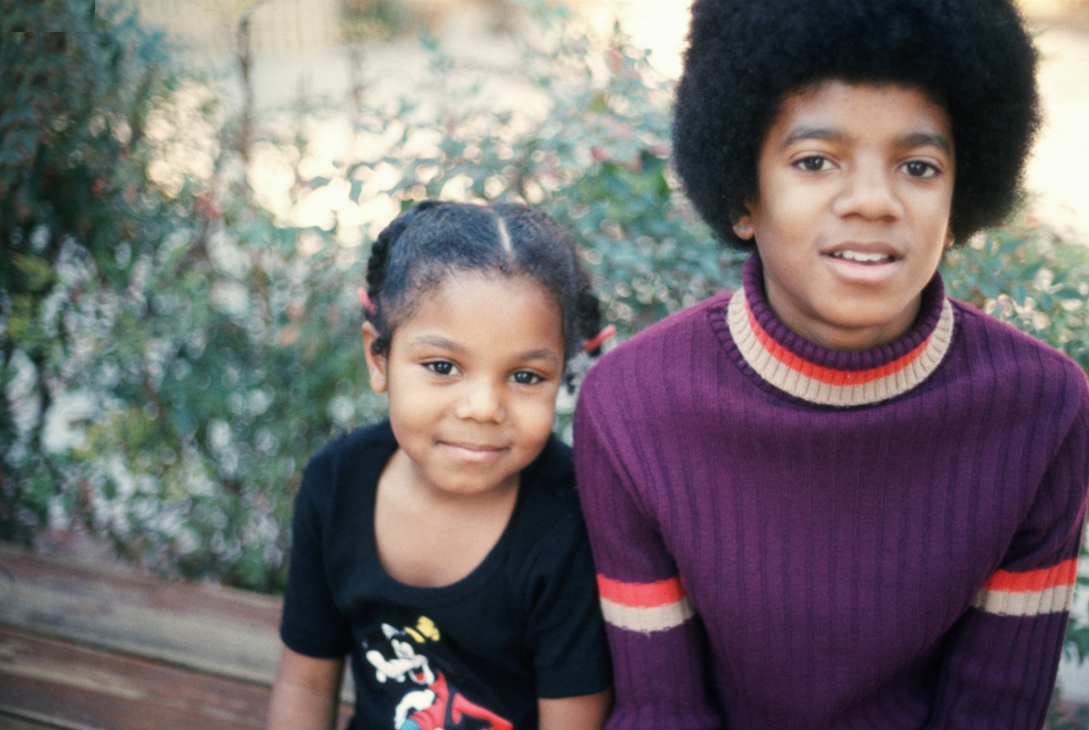 Джанет и Майкл Джексон в детстве