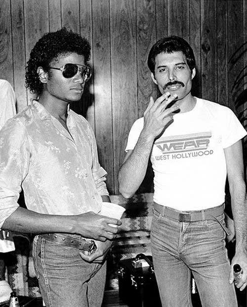 Майкл Джексон и Фредди Меркьюри, 1980 год