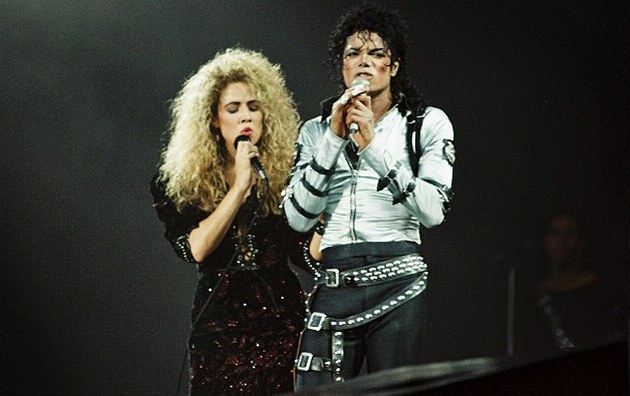 Шерил Кроу и Майкл Джексон во время промотура «Bad»