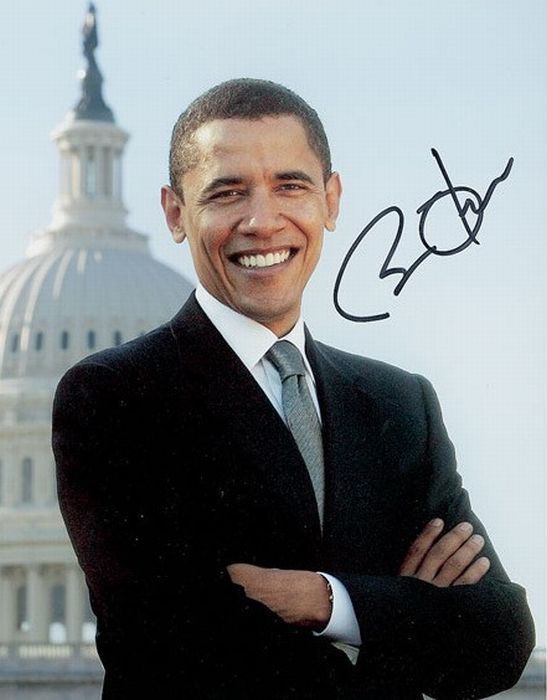 Автограф Барака Обамы