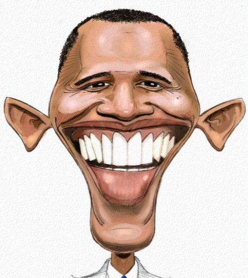 Карикатуры на Барака Обаму