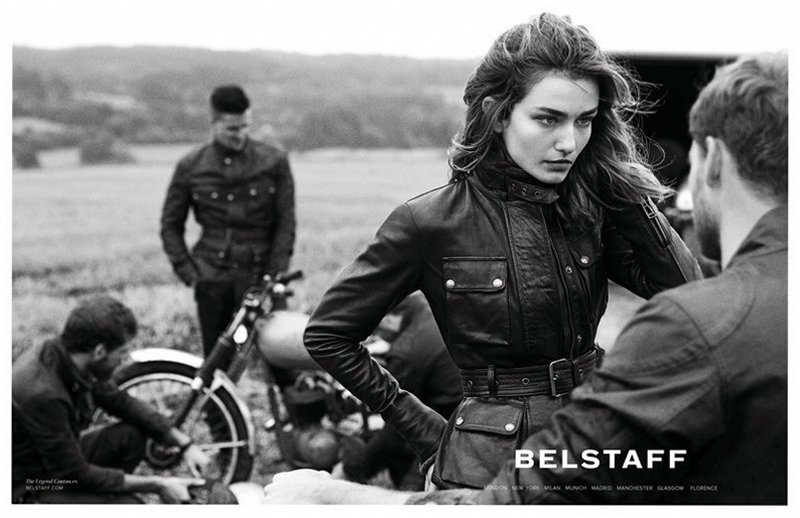 Дэвид Бекхэм и Андреа Диакону в рекламной кампании Belstaff S/S 2014