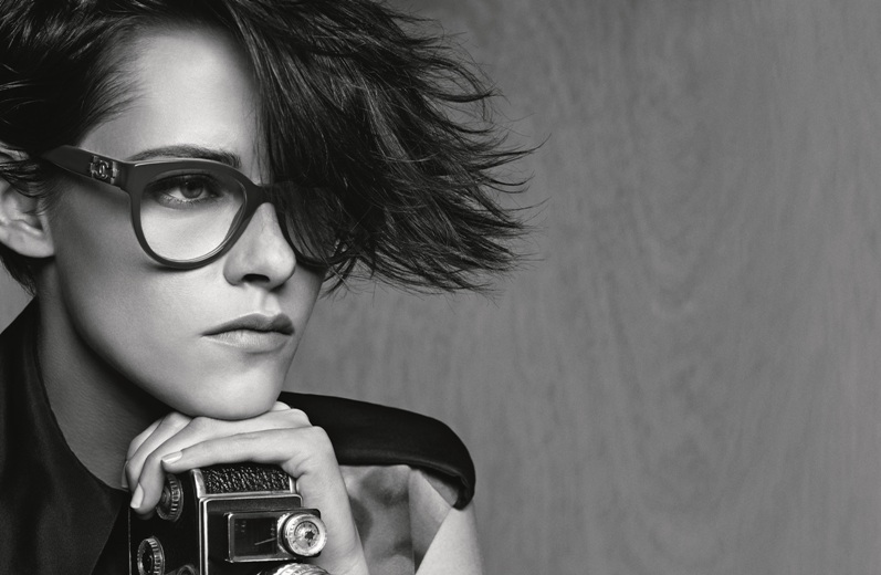 Кристен Стюарт в фотосессии Карла Лагерфельда для рекламной кампании Chanel Eyewear Spring 2015