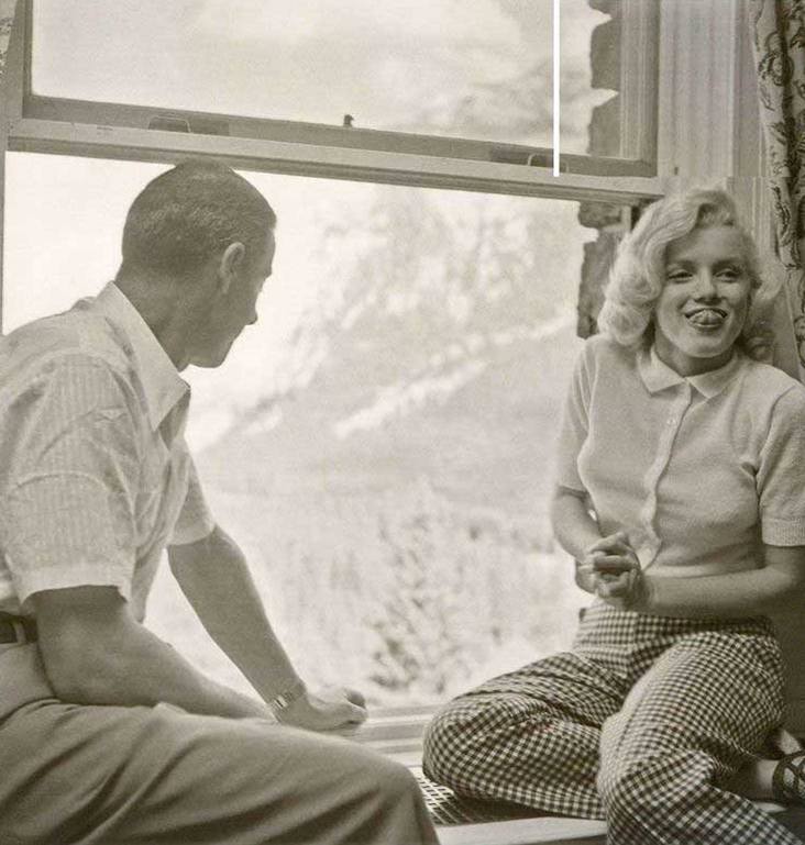 Джо Ди Маджо и Мэрилин Монро в отеле Banff в Канаде, 1953 год