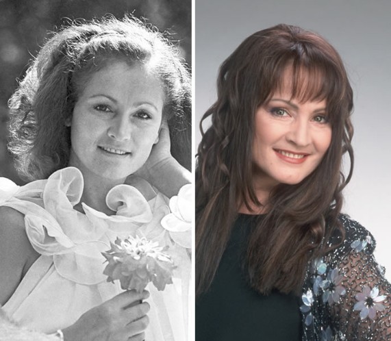 София Ротару в 1987 году и 2009 году