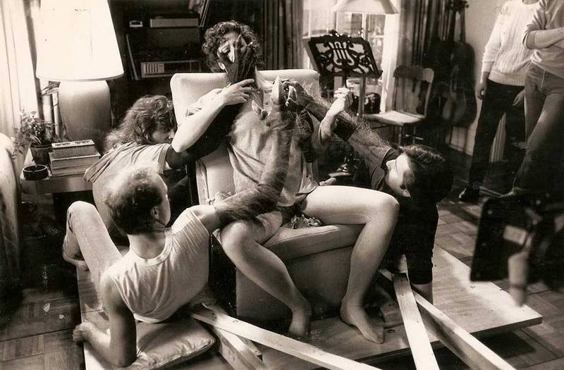 Сигурни Уивер на съемках фильма "Охотники за привидениями", 1983 год