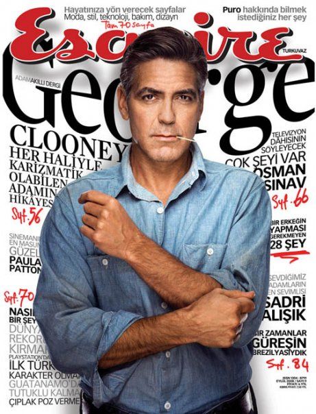 Джордж Клуни на обложках журналов