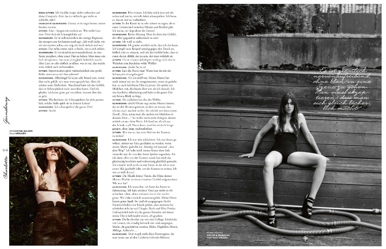 Шарлотта Генсбург для журнала Interview, сентябрь 2013