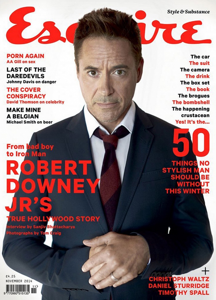 Роберт Дауни мл. для Esquire UK, ноябрь 2014