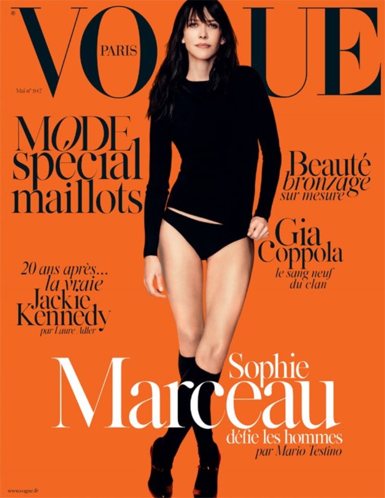 Софи Марсо в фотосессии Марио Тестино для Vogue Magazine, май 2014