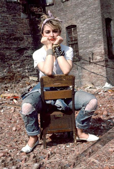 Одна из первых фотосессий Мадонны