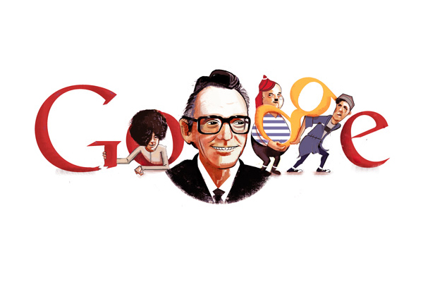 Леонид Гайдай на праздничном логотипе Google