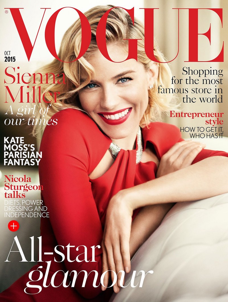 Сиенна Миллер для Vogue UK, октябрь 2015