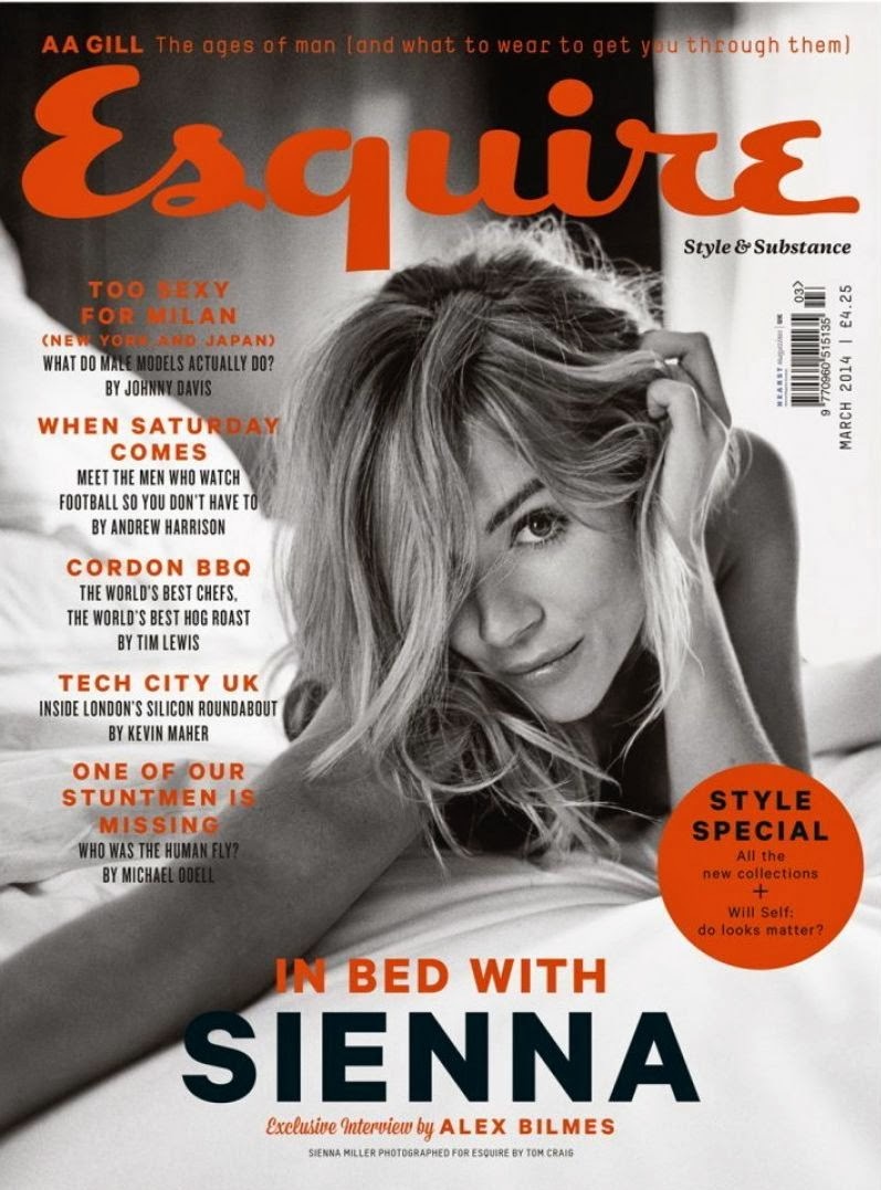 Сиенна Миллер для Esquire Magazine UK, март 2014