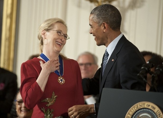 Президентская Медаль Свободы Мерил Стрип