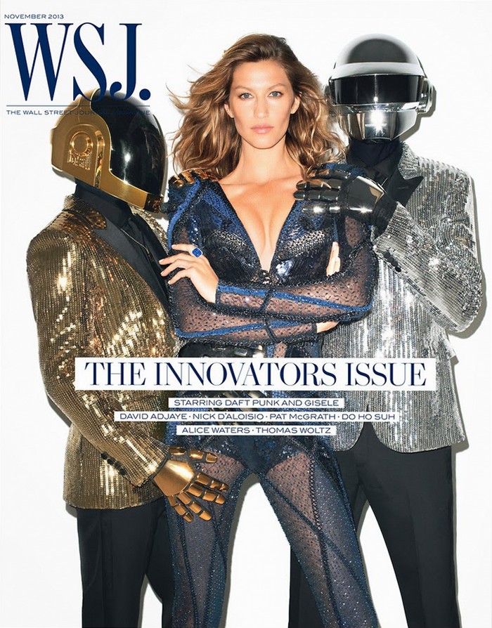 Жизель Бундхен и Daft Punk для журнала WSJ, ноябрь 2013