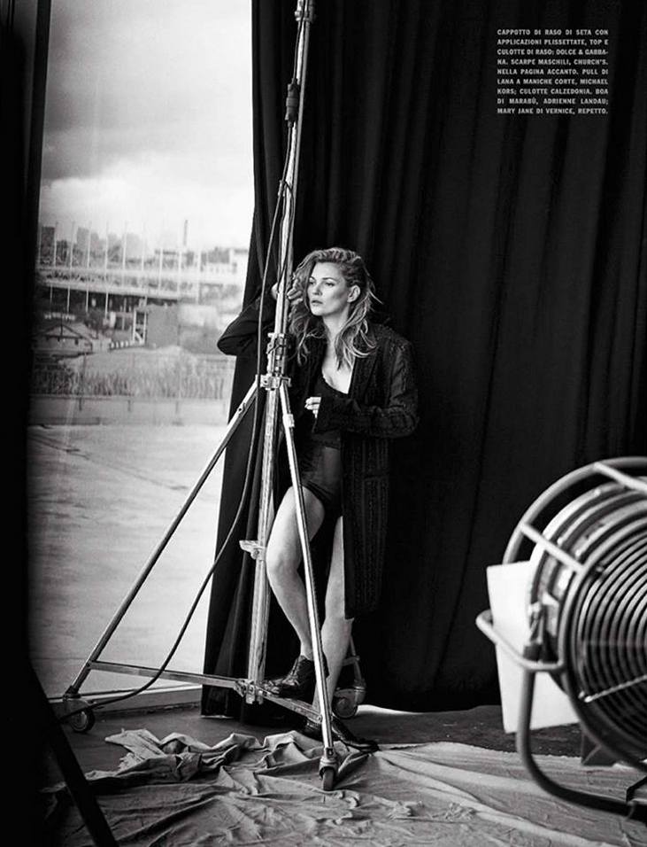 Кейт Мосс для Vogue Italia, январь 2015