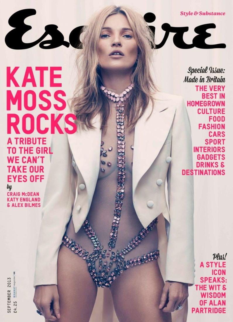 Кейт Мосс для журнала ESQURE UK, сентябрь 2013