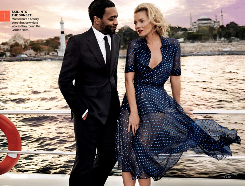 Кейт Мосс и Чиветел Эджиофор для Vogue US, декабрь 2013