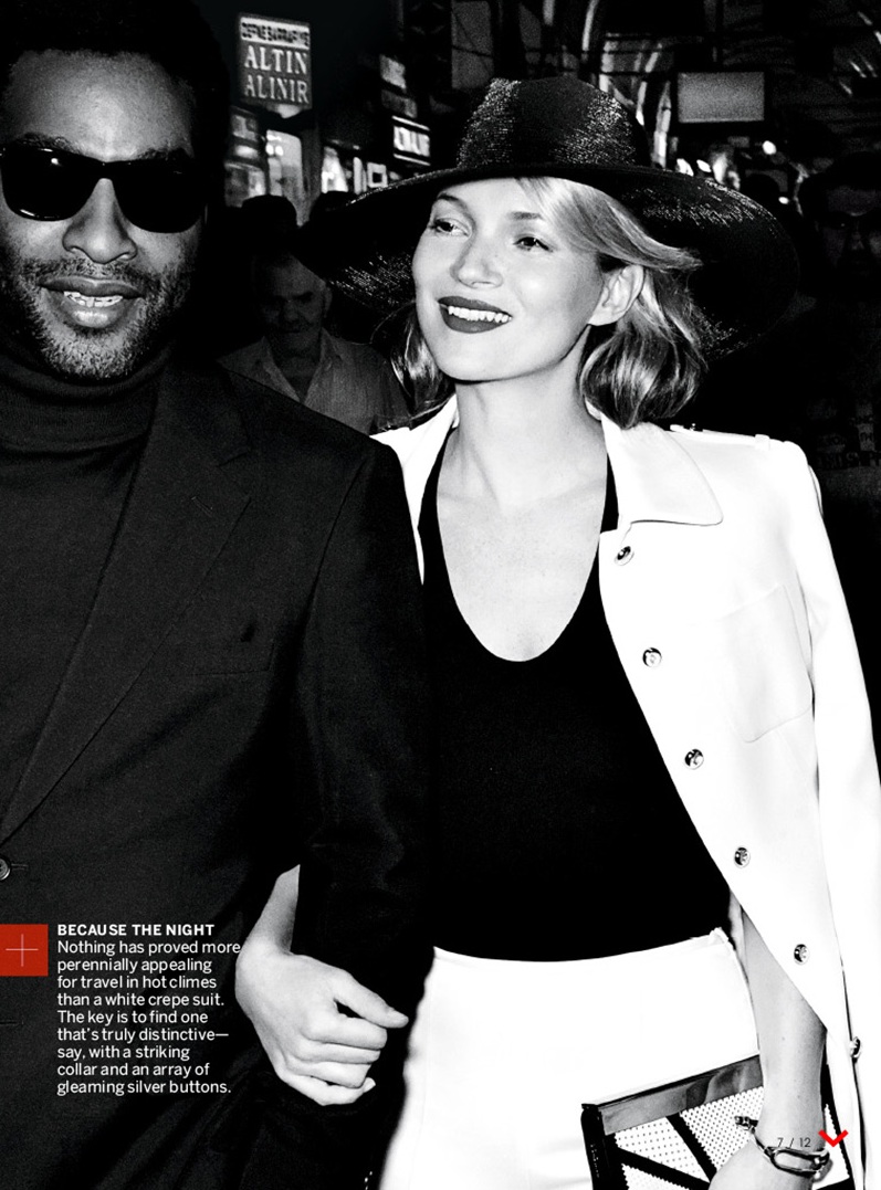 Кейт Мосс и Чиветел Эджиофор для Vogue US, декабрь 2013
