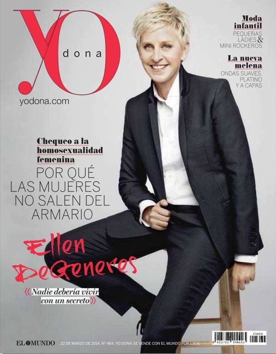 Эллен Дедженерес на обложках журналов