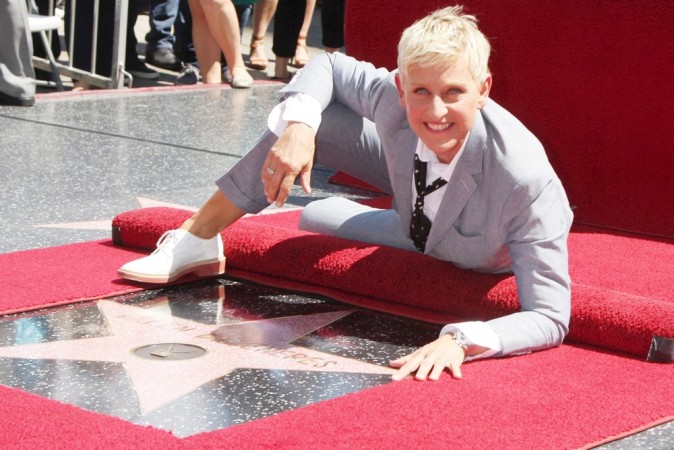 Звезда Эллен Дедженерес на Голливудской Аллее славы