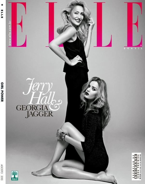 Джорджия Мэй Джаггер и Джерри Холл для Elle Brasil 2013