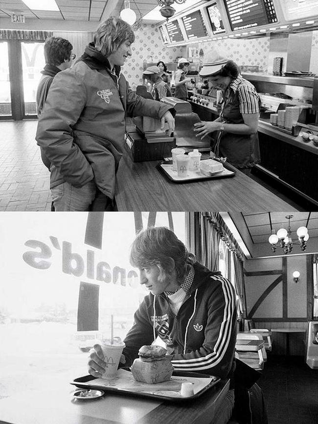Уэйн Гретцки в McDonald’s, 1978 год
