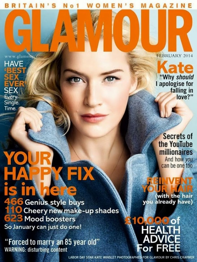 Кейт Уинслет для Glamour UK, февраль 2014