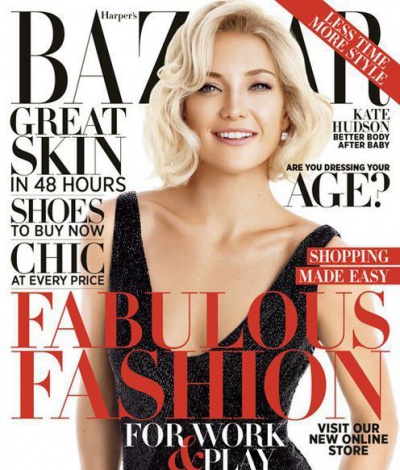 Кейт Хадсон для Harpers Bazaar