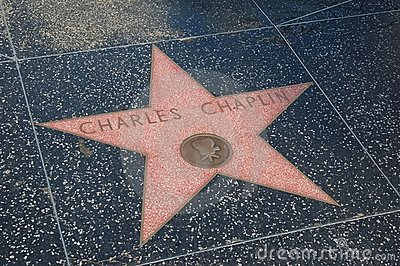 Звезда Чарли Чаплина на Аллее Славы