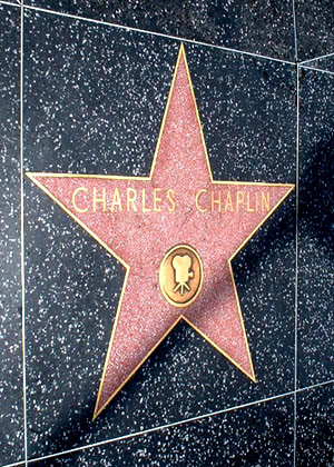Звезда Чарли Чаплина на Аллее Славы
