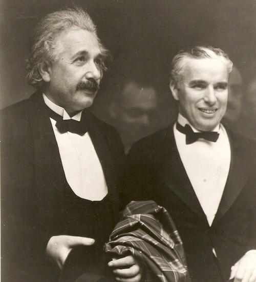 Чарли Чаплин и Альберт Эйнштейн