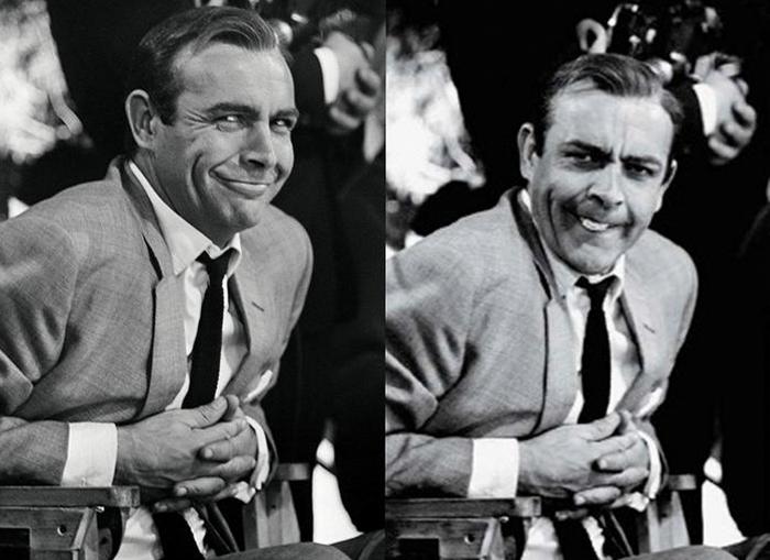 Шон Коннери на съемках фильма "Голдфингер", 1964 год