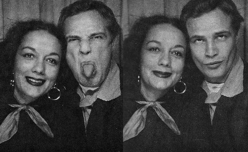Марлон Брандо и его вторая жена Мовита Кастанеда, 1961 год