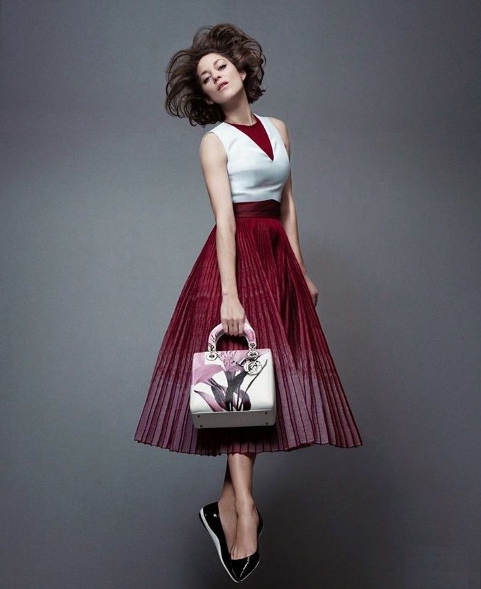 Марион Котийяр в рекламной кампании Lady Dior 2014