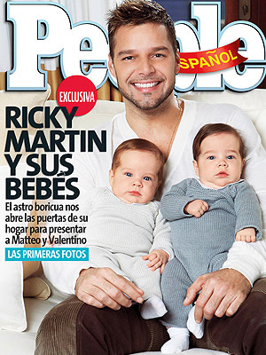 Рики Мартин и его сыновья-близнецы