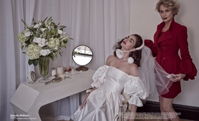 Лорен Хаттон и Хилари Рода в фотосессии Мариано Виванцо для журнала MUSE #35, осень 2013