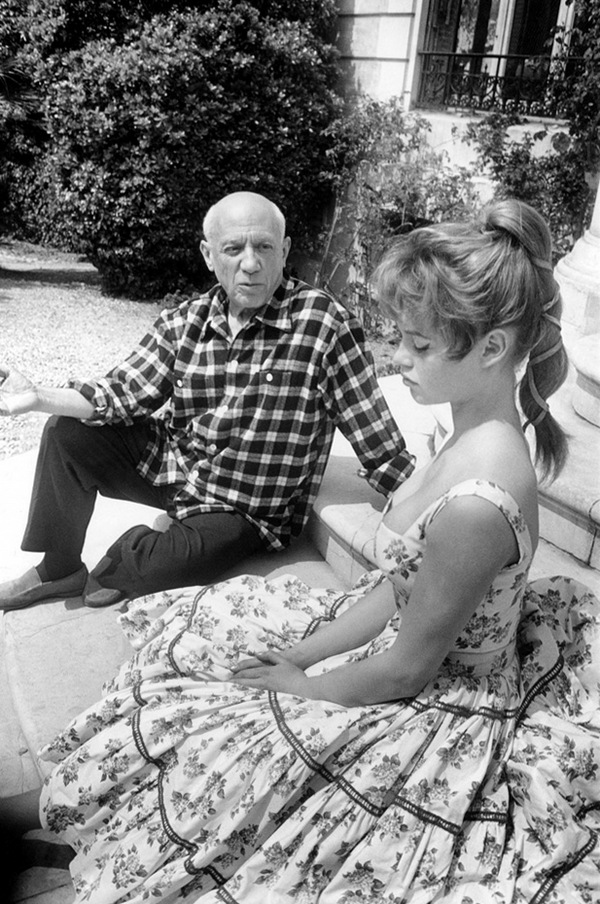 Пабло Пикассо и Бриджит Бардо, 1956 год