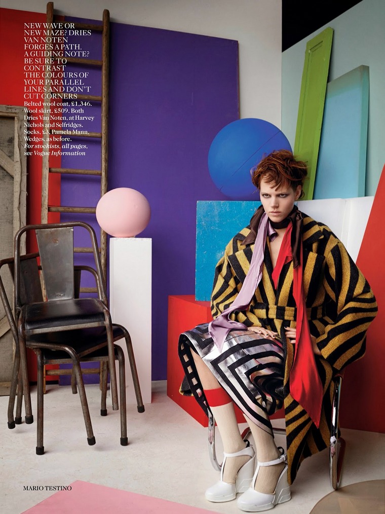 Фрея Беха Эриксен в фотосессии Марио Тестино для Vogue UK, сентябрь 2014