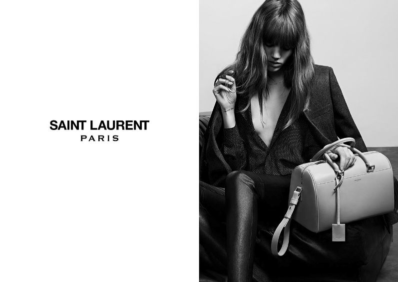 Фрея Беха Эриксен в рекламной кампании SAINT LAURENT "PERMANENT & ACCESSORIES"