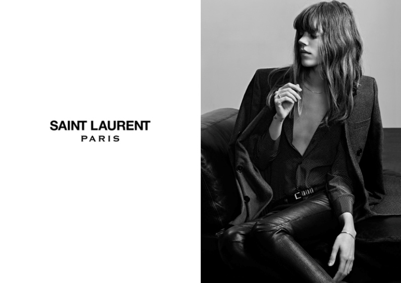 Фрея Беха Эриксен в рекламной кампании SAINT LAURENT "PERMANENT & ACCESSORIES"