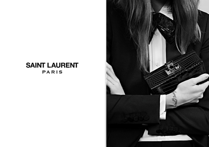 Фрея Беха Эриксен в рекламной кампании SAINT LAURENT "PERMANENT & ACCESSORIES"