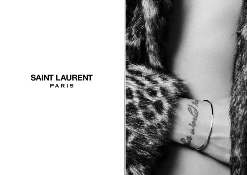 Фрея Беха Эриксен в рекламной кампании SAINT LAURENT "PERMANENT & ACCESSORIES"