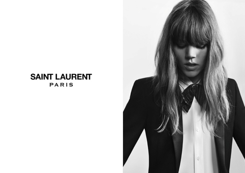 Фрея Беха Эриксен в рекламной кампании SAINT LAURENT "PERMANENT & ACCESSORIES"