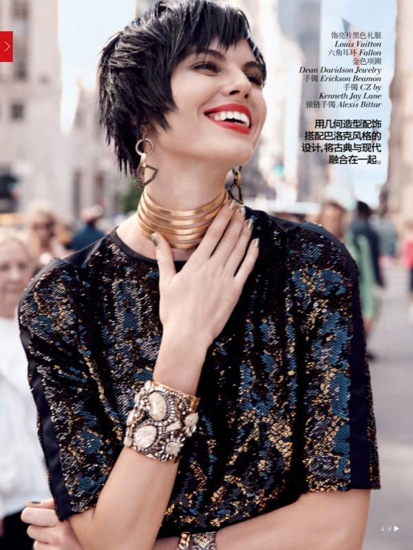 Марина Линчук для Vogue China, август 2013