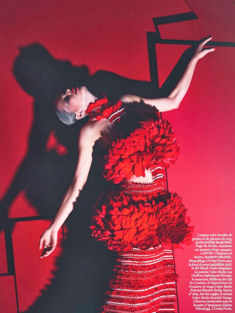 Лара Стоун для Vogue Paris, март 2014