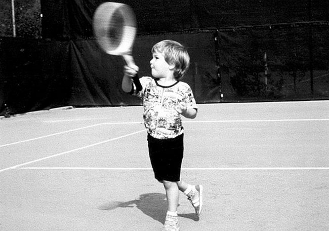 Роджер Федерер в детстве