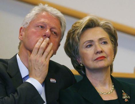 Билл Клинтон и его жена Хиллари